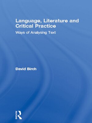 cover image of Language, Literature and Critical Practice